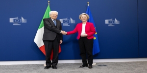 Dichiarazione della Presidente von der Leyen alla presenza del Presidente della Repubblica italiana.