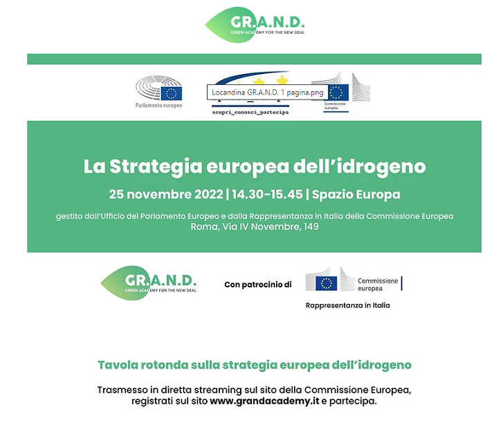 Evento Strategia europea sullidrogeno