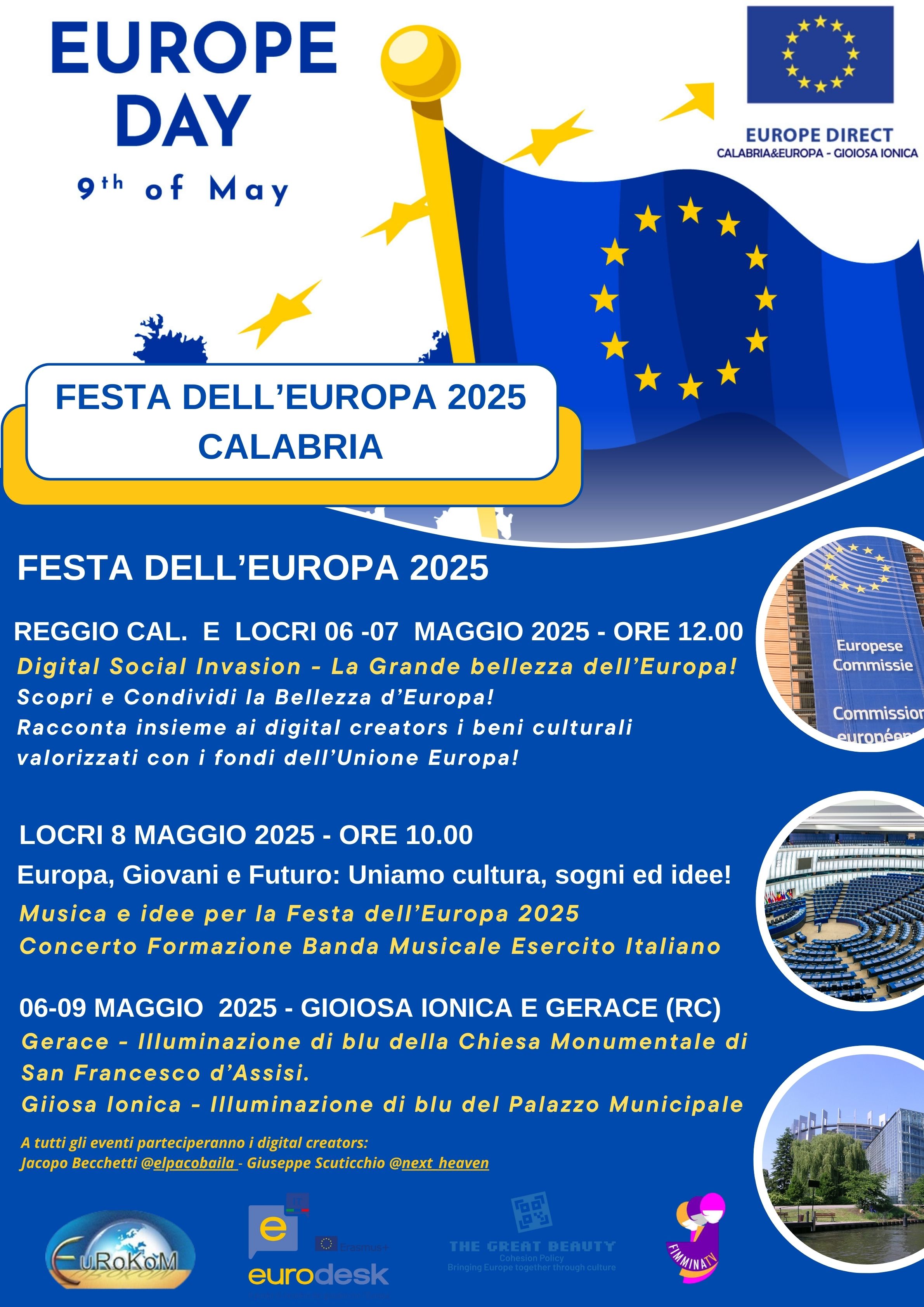Locandina festa Europa 2025 CALABRIA